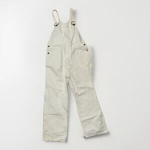 Sears Men's Cream/Off-White Canvas Overalls